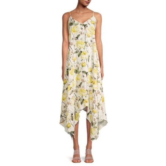 Patrizia Luca Milano Floral Print Midi Dress Size Small - Picture 1 of 16